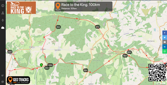 GPS Tracker Hire. Race to the King. 15th June 2024